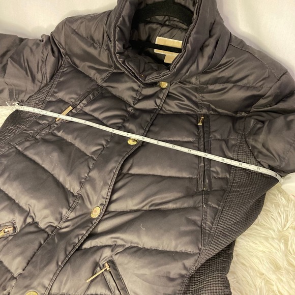 Michael Kors Down Puffer Jacket Knee Length Black Womens Size Extra Small - Picture 6 of 7